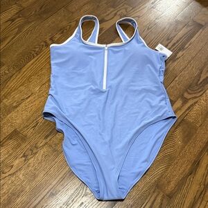 Old navy half zip one piece swimsuit - size XL - NWT